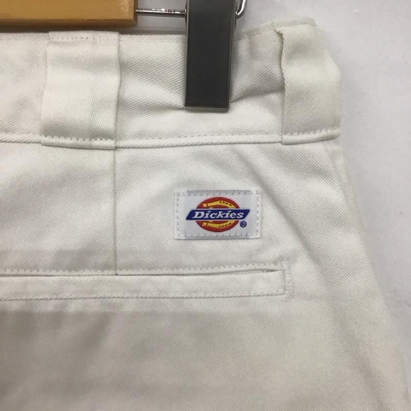 ディッキーズ Dickies パンツ ワークパンツ、ペインターパンツ ワークパンツ ワイドパンツ カジュアルパンツ 30インチ ロゴ、文字 白 / ホワイト /  メンズ USED 古着 中古 10149196