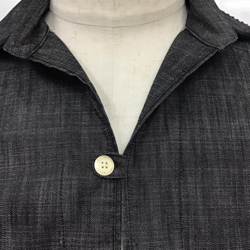 ウノピュウノウグァーレトレリラックス 1piu1uguale3 RELAX シャツ、ブラウス 長袖 長袖シャツ カラーシャツ 長袖カットソー プルオーバー 5 無地 黒 / ブラック /  メンズ USED 古着 中古 10119260