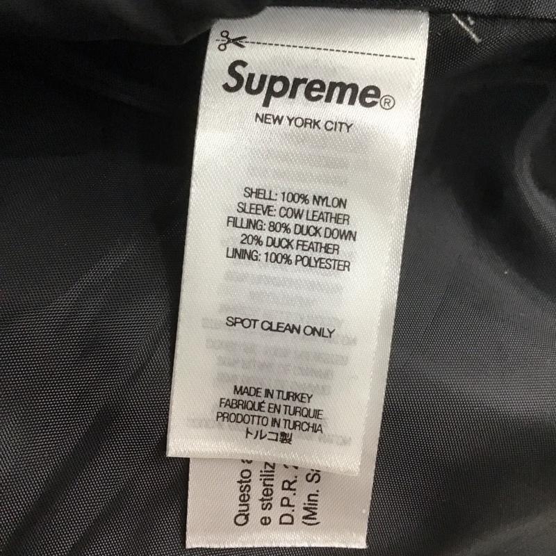 シュプリーム Supreme ジャケット、上着 ダウンジャケット UNDER COVER 23SS Puffer Jacket スタッズ 袖レザー L ロゴ、文字 黒 / ブラック /  メンズ USED 古着 中古 10107061