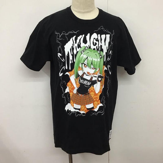 バックサイドオブトーキョー backside of tokyo Tシャツ 半袖 半袖カットソー プリントTシャツ クルーネックカットソー プリント 黒 / ブラック /  メンズ USED 古着 中古 10124460