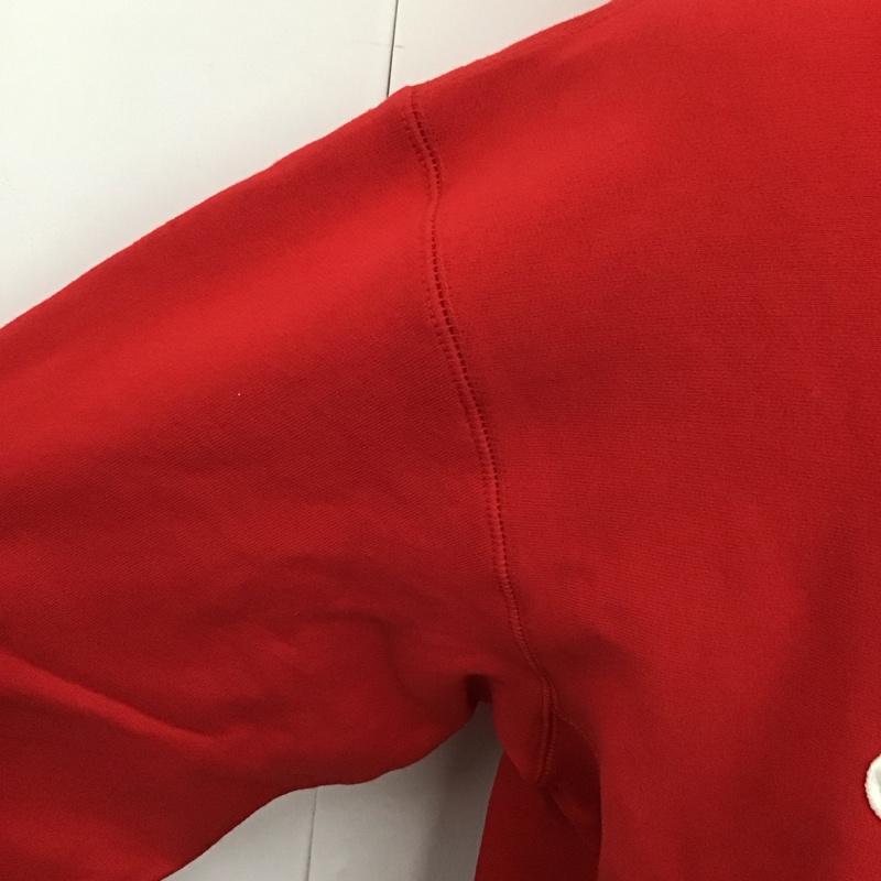 シュプリーム Supreme パーカー 長袖 23AW raisedscripthoodedsweatshirt 長袖パーカー プルオーバーパーカー L ロゴ、文字 赤 / レッド /  メンズ USED 古着 中古 10115141