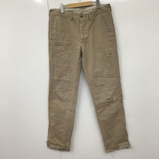 ポロバイラルフローレン Polo by RALPH LAUREN パンツ チノパン チノパン ワイドパンツ カジュアルパンツ 34インチ 無地 ベージュ / ベージュ /  メンズ USED 古着 中古 10130692
