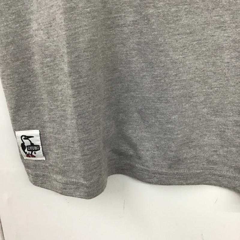 チャムス CHUMS Tシャツ 半袖 半袖カットソー プリントTシャツ クルーネックカットソー S ロゴ、文字 灰 / グレー /  メンズ USED 古着 中古 10130898