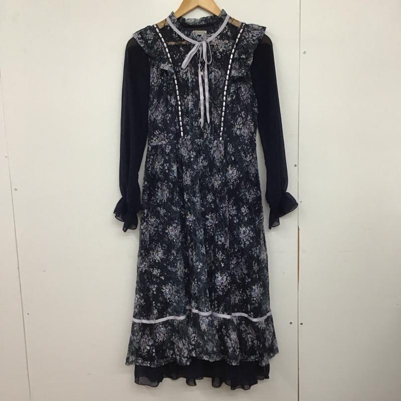 アクシーズファム axes femme ワンピース ロングスカート ci361x71 フローラルレースワンピース M 総柄 X 花柄 紺 / ネイビー /  レディース USED 古着 中古 10147853