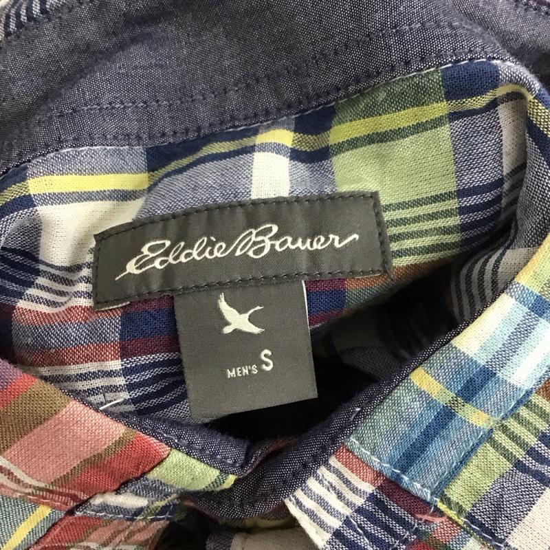 エディーバウアー Eddie Bauer シャツ、ブラウス 長袖 ボタンダウン パッチワーク S 刺繍 マルチカラー / マルチカラー /  メンズ USED 古着 中古 10112915