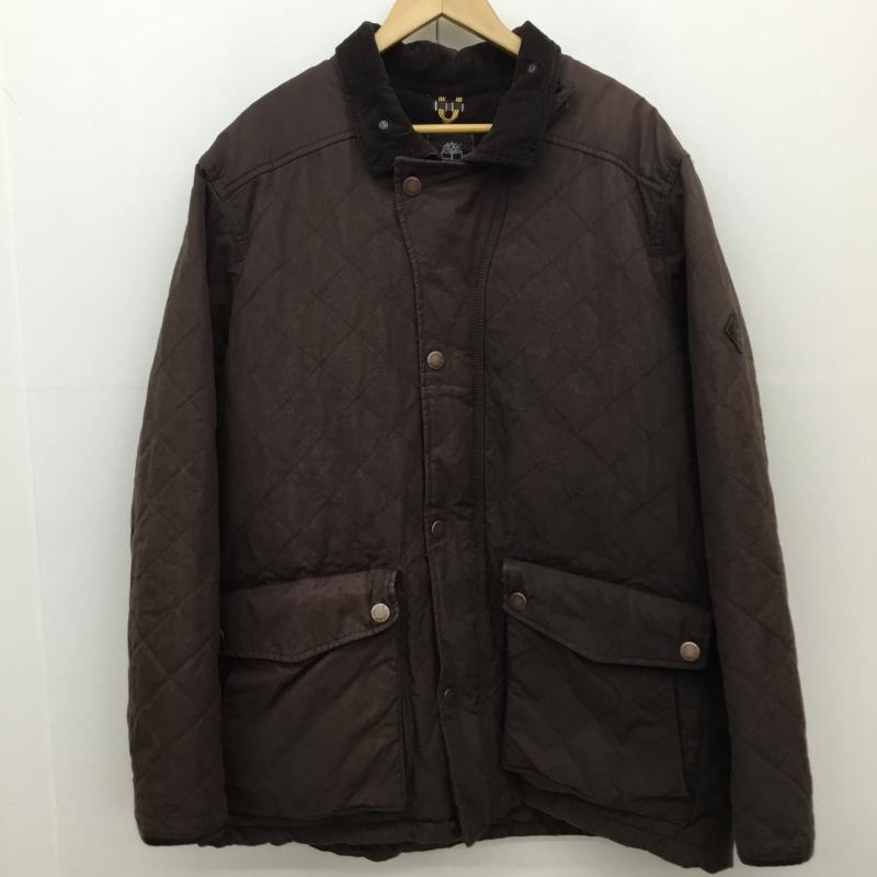 ティンバーランド Timberland ジャケット、上着 ジャケット、ブレザー Timberland × THE BRITISH MILLERAIN　オイルドキルティングジャケット XXL  茶 / ブラウン / X ダークブラウン / ダークブラウン /  メンズ USED 古着 中古 10123098