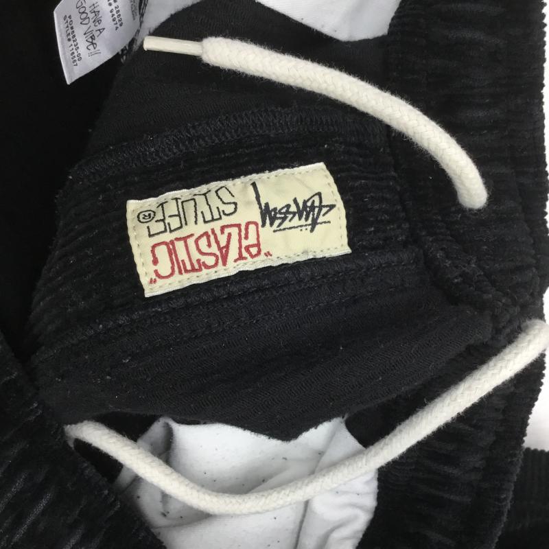 ステューシー STUSSY パンツ ワークパンツ、ペインターパンツ コーデュロイパンツ M ロゴ、文字 黒 / ブラック /  メンズ USED 古着 中古 10119030