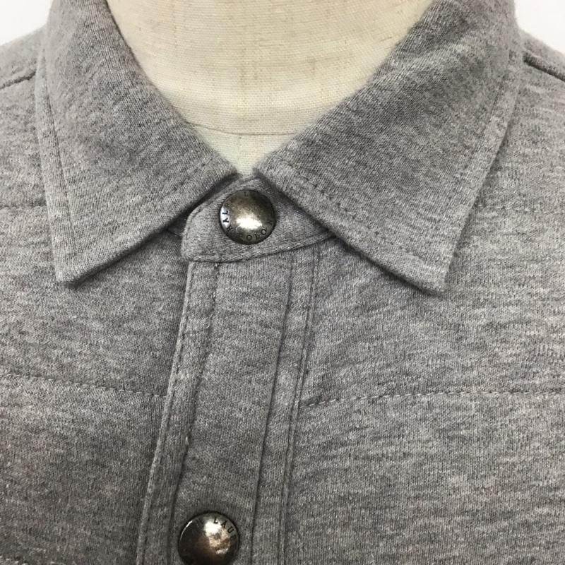 ポロラルフローレン POLO RALPH LAUREN シャツ、ブラウス 長袖 長袖シャツ スウェットシャツ カラーシャツ シャツジャケット M 無地 灰 / グレー /  メンズ USED 古着 中古 10125722