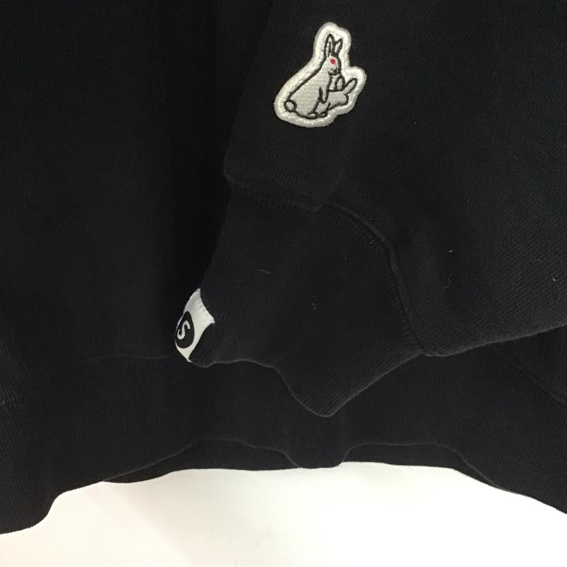 エフアールツー FR2 トレーナー 長袖 長袖トレーナー スウェット クルーネック プルオーバー XL ロゴ、文字 黒 / ブラック /  メンズ USED 古着 中古 10145051