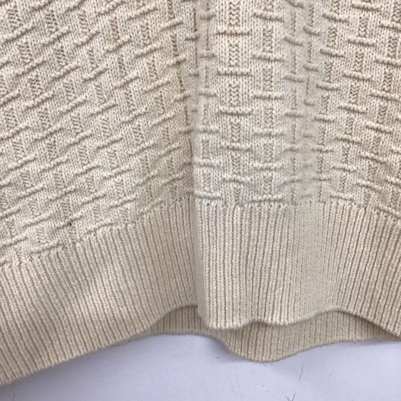 ザラ ZARA ニット、セーター 半袖 ベスト S 無地 アイボリー / アイボリー /  レディース USED 古着 中古 10136905