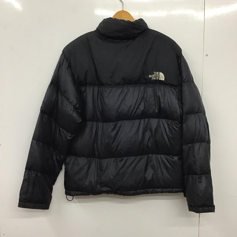 ザノースフェイス THE NORTH FACE ジャケット、上着 ジャンパー、ブルゾン ジップアップジャケット ナイロンジャケット アウター ダウンジャケット ロゴ、文字 黒 / ブラック /  メンズ USED 古着 中古 10140686