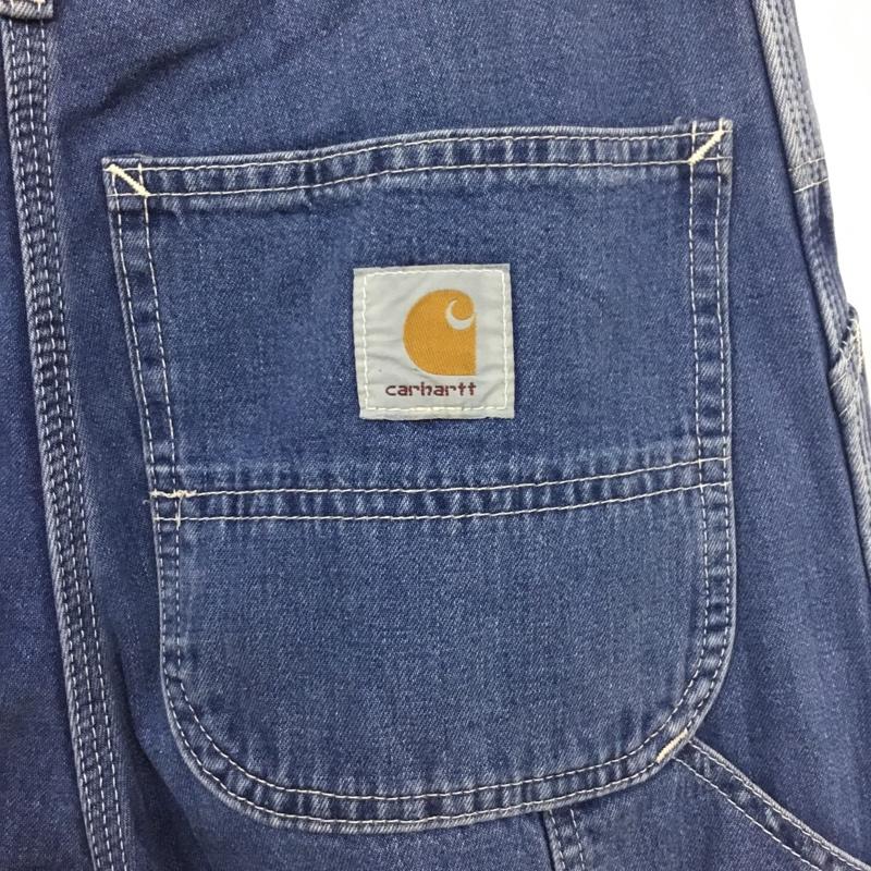 カーハート Carhartt パンツ デニム、ジーンズ デニムパンツ ワイドパンツ ストレートパンツ カジュアルパンツ カーゴパンツ 31インチ 無地 インディゴ / インディゴ /  メンズ USED 古着 中古 10115644