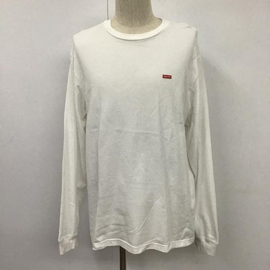 シュプリーム Supreme カットソー 長袖 ワンポイントBOXロゴ定番ロングtシャツ ロングスリーブT 長袖カットソー M ロゴ、文字 白 / ホワイト /  メンズ USED 古着 中古 10105541