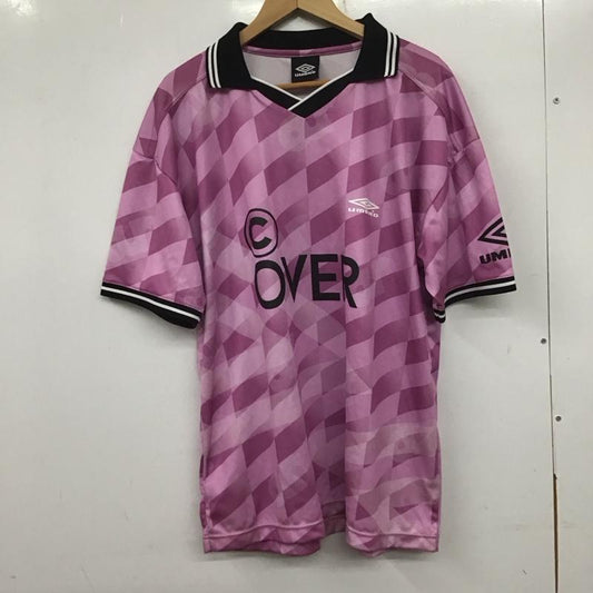アンブロ UMBRO シャツ、ブラウス 半袖 半袖カットソー プリントTシャツ 半袖シャツ ユニフォーム M プリント 桃 / ピンク /  メンズ USED 古着 中古 10139300
