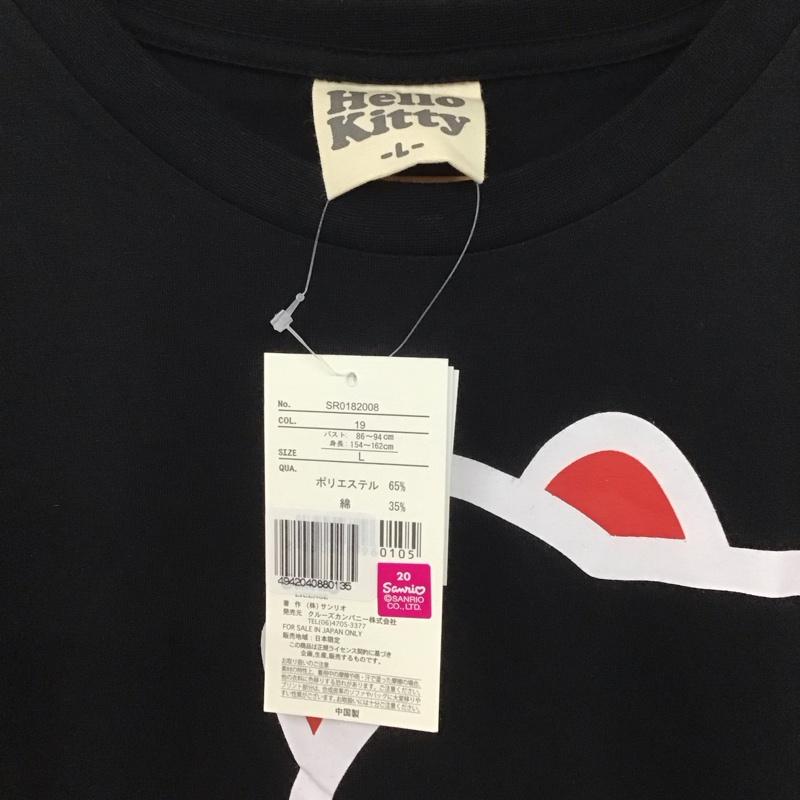 古着 USED Tシャツ 半袖 ハローキティ L キャラクター X プリント 黒 / ブラック /  レディース USED 古着 中古 10147693