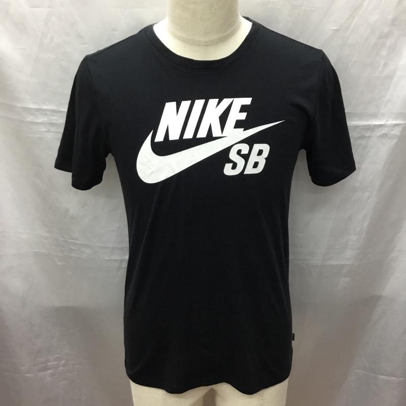 ナイキ NIKE Tシャツ 半袖 821947-013 ドライフィット速乾ティーシャツ 半袖カットソー プリントTシャツ S プリント 黒 / ブラック /  メンズ USED 古着 中古 10113873