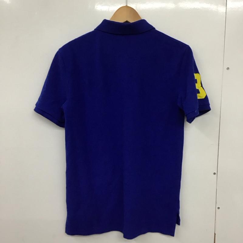 ポロラルフローレン POLO RALPH LAUREN ポロシャツ 半袖 半袖ポロシャツ 半袖カットソー カラーシャツ L ロゴ、文字 青 / ブルー /  ボーイズ USED 古着 中古 10130703