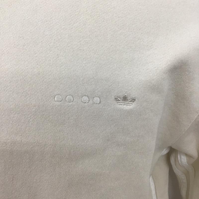 アディダス adidas トレーナー 長袖 ic8392 メトロクルーネックスウェット 長袖スウェット スポーツウェア L ロゴ、文字 ベージュ / ベージュ /  メンズ USED 古着 中古 10126232