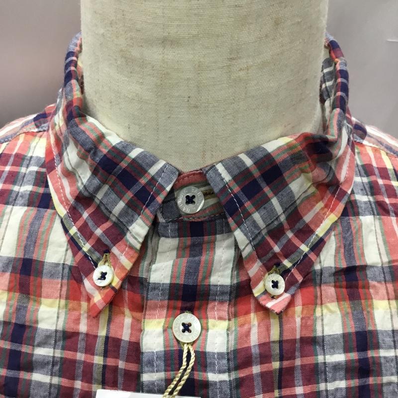 バラクータ BARACUTA シャツ、ブラウス 半袖 ZBP443 タグ付き ハーフボタン XL チェック マルチカラー / マルチカラー /  メンズ USED 古着 中古 10111340