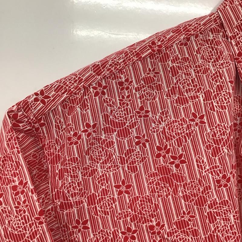 古着 USED シャツ、ブラウス 半袖 半袖シャツ プリントシャツ ポケットシャツ L プリント 白 / ホワイト / X 赤 / レッド /  メンズ USED 古着 中古 10146722