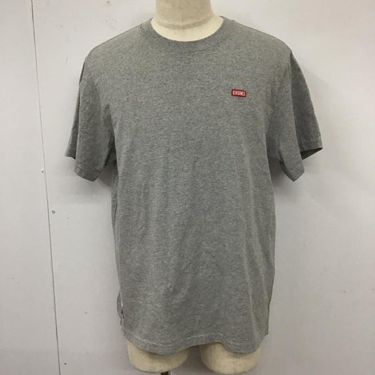 チャムス CHUMS Tシャツ 半袖 ch01-1835 ブービーロゴTシャツ 半袖カットソー クルーネックカットソー XL ロゴ、文字 灰 / グレー /  メンズ USED 古着 中古 10112504