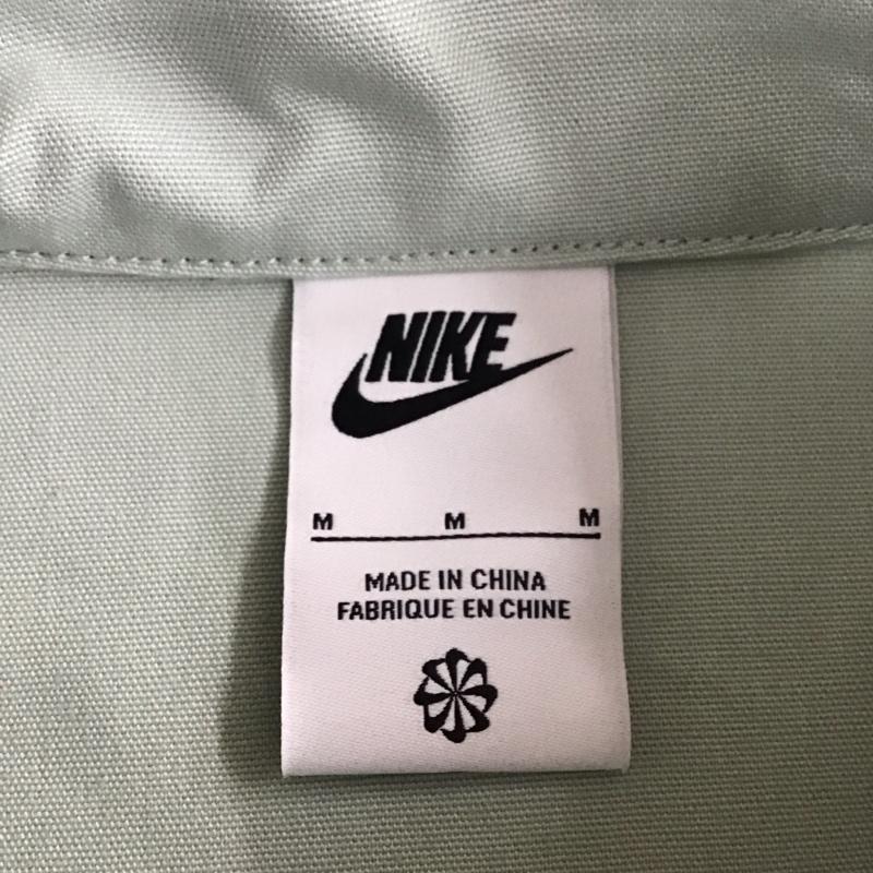 ナイキ NIKE カットソー 半袖 DM5284-017 AS M NSW NIKE OVERSHIRT ハーフジップ M ロゴ、文字 薄緑 / ライトグリーン /  メンズ USED 古着 中古 10119831