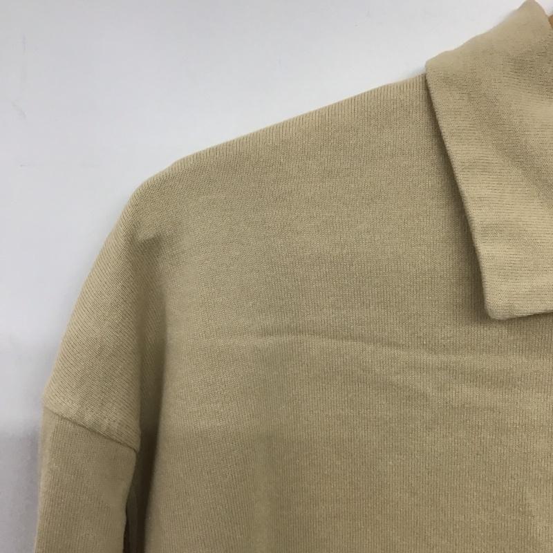 アーバンリサーチドアーズ URBAN RESEARCH DOORS ポロシャツ 長袖 長袖ポロシャツ 長袖カットソー カラーシャツ 40 無地 ベージュ / ベージュ /  メンズ USED 古着 中古 10143689