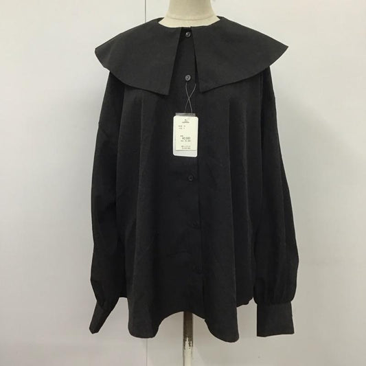 ティップトップ tiptop シャツ、ブラウス 長袖 FREE 無地 黒 / ブラック /  レディース USED 古着 中古 10110295