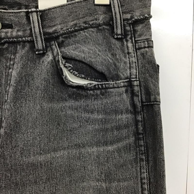 イエスタディズトゥモロウ YSTRD S TMRRW パンツ デニム、ジーンズ デニムパンツ スリムパンツ カジュアルパンツ 34インチ ダメージ加工 ダークグレー / ダークグレー /  メンズ USED 古着 中古 10144597