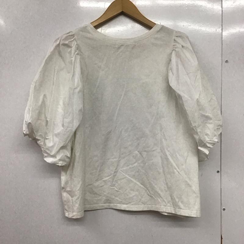 ケービーエフ KBF カットソー 半袖 半袖カットソー 無地Tシャツ パフスリーブ ONE SIZE 無地 白 / ホワイト /  レディース USED 古着 中古 10145431