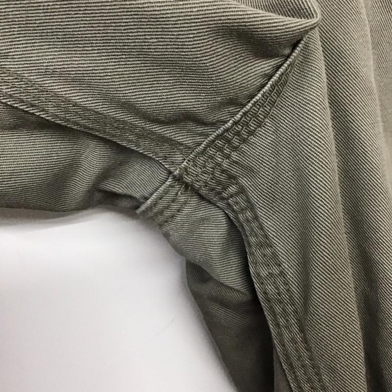 スローブイエナ SLOBE IENA パンツ ワークパンツ、ペインターパンツ カジュアルパンツ ワイドパンツ ミリタリーパンツ 38 無地 カーキ / カーキ /  レディース USED 古着 中古 10142709