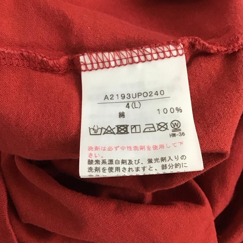 ピンクハウス PINK HOUSE Tシャツ 長袖 L 無地 赤 / レッド /  レディース USED 古着 中古 10143386