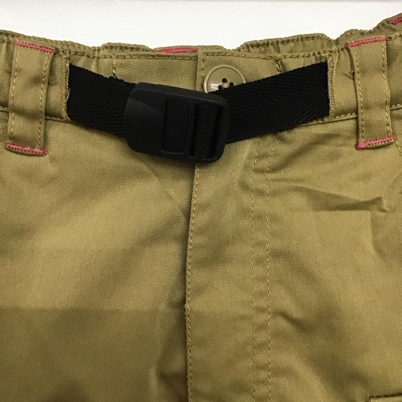 コロンビア Columbia パンツ ショートパンツ アウトドア M ロゴ、文字 ベージュ / ベージュ /  レディース USED 古着 中古 10146374