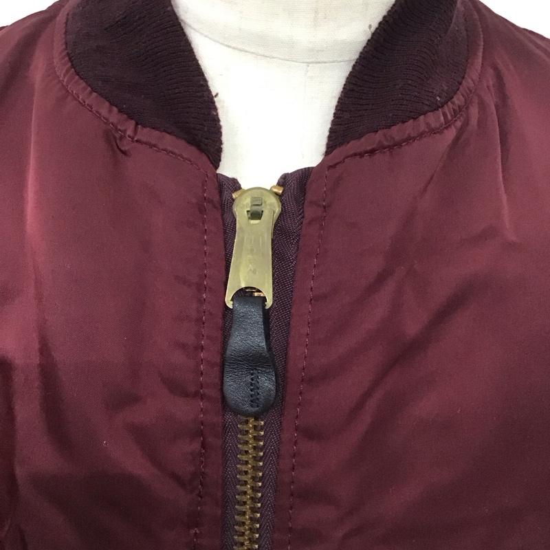 アルファインダストリー Alpha Industries ジャケット、上着 ジャケット、ブレザー ジップアップジャケット ジャンパー ジャケット 90s usa製 アウター XL 無地 えんじ / ワインレッド /  メンズ USED 古着 中古 10124669