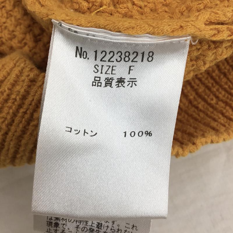 ルーニィ LOUNIE カーディガン 半袖 FREE 無地 黄 / イエロー /  レディース USED 古着 中古 10139438
