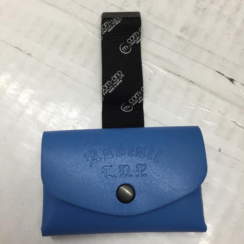 ラディアル RADIALL 財布 コンパクト財布 RAD-24SS-ACC005 TRUE DEAL TINY WALLET ロゴ、文字 青 / ブルー / X 黒 / ブラック /  メンズ USED 古着 中古 10109558