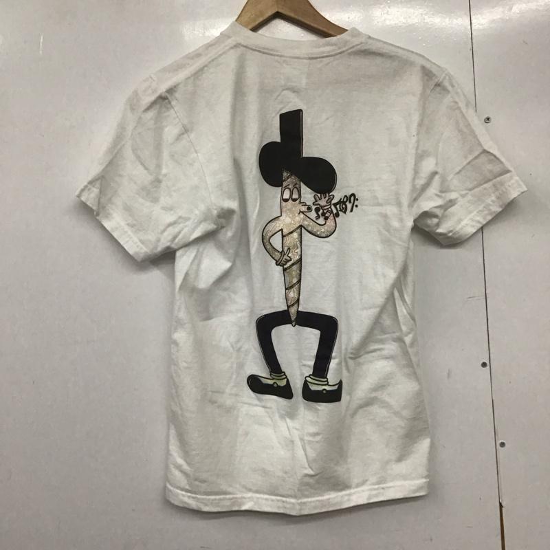 シュプリーム Supreme Tシャツ 半袖 半袖カットソー プリントTシャツ クルーネックカットソー S プリント 白 / ホワイト /  メンズ USED 古着 中古 10142899