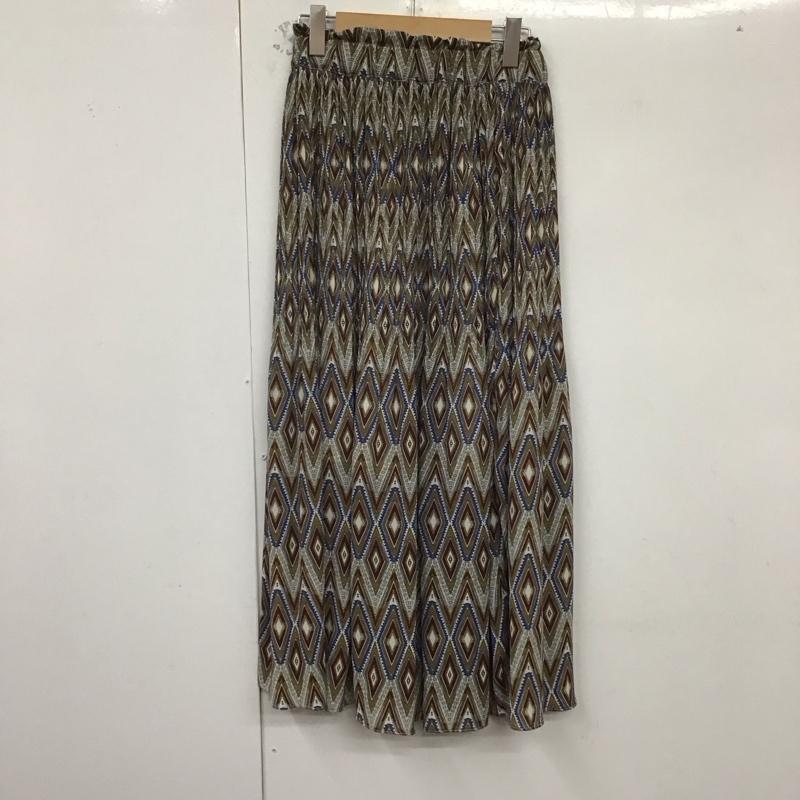 アルシーヴ archives スカート ロングスカート タグ付き プリーツ M 総柄 マルチカラー / マルチカラー /  レディース USED 古着 中古 10129132