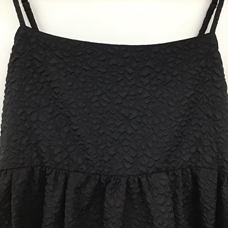 フリークスストア FREAK S STORE ワンピース ロングスカート フクレジャガードBOキャミOP FREE 無地 黒 / ブラック /  レディース USED 古着 中古 10131481
