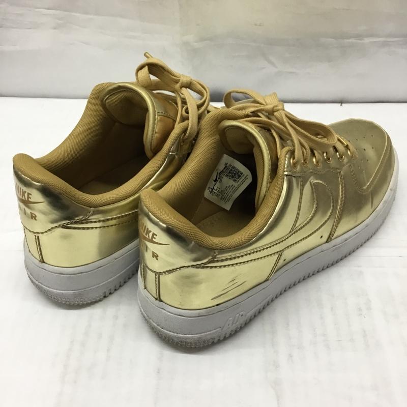 ナイキ NIKE スニーカー スニーカー CQ6566-700 WMNS AIR FORCE 1 SP 24.5cm 24.5cm ロゴ、文字 金 / ゴールド /  レディース USED 古着 中古 10113516