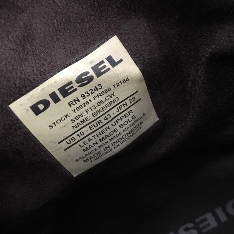 ディーゼル DIESEL ブーツ ショートブーツ Y00261 ショートエンジニアブーツ 28cm 28.0cm ワンポイント ダークブラウン / ダークブラウン /  メンズ USED 古着 中古 10149228
