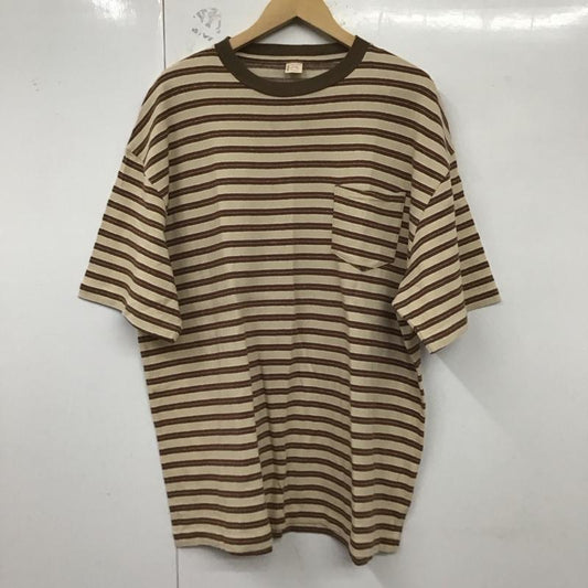 タウンクラフト TOWNCRAFT Tシャツ 半袖 半袖カットソー プリントTシャツ クルーネックカットソー L ボーダー柄 マルチカラー / マルチカラー /  メンズ USED 古着 中古 10128674