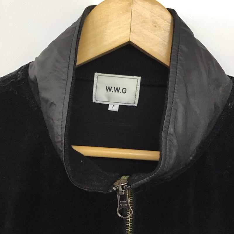 フーズフーギャラリー WHO S WHO gallery ジャケット、上着 ジャケット、ブレザー 17255PL W.W.G スタンドカラー FREE 無地 紺 / ネイビー /  レディース USED 古着 中古 10142309