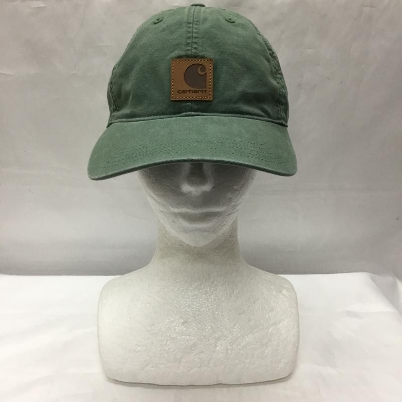 カーハート Carhartt 帽子 キャップ 100289 311 ODESSA Cap ロゴ、文字 緑 / グリーン /  メンズ USED 古着 中古 10110148