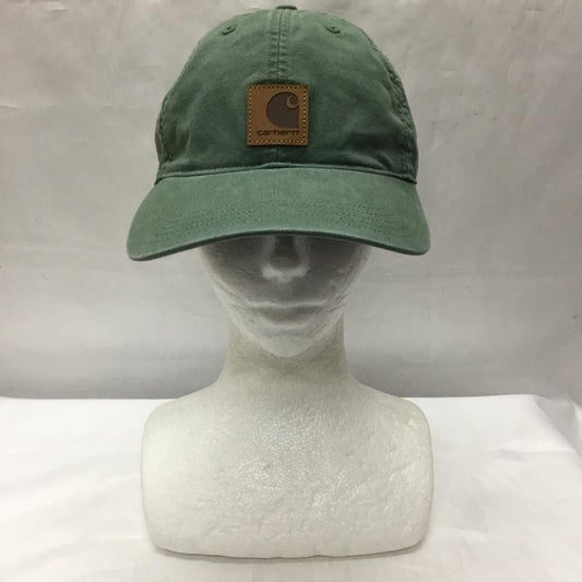 カーハート Carhartt 帽子 キャップ 100289 311 ODESSA Cap ロゴ、文字 緑 / グリーン /  メンズ USED 古着 中古 10110148