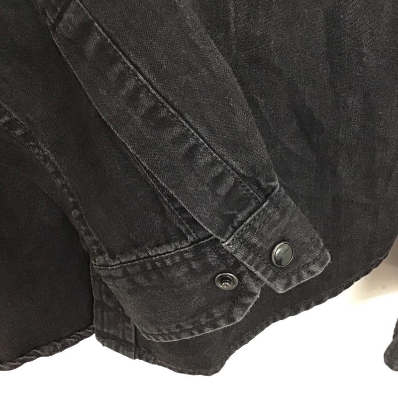 ザラメン ZARA MAN シャツ、ブラウス 長袖 長袖シャツ 無地シャツ カラーシャツ S 無地 黒 / ブラック /  メンズ USED 古着 中古 10133120