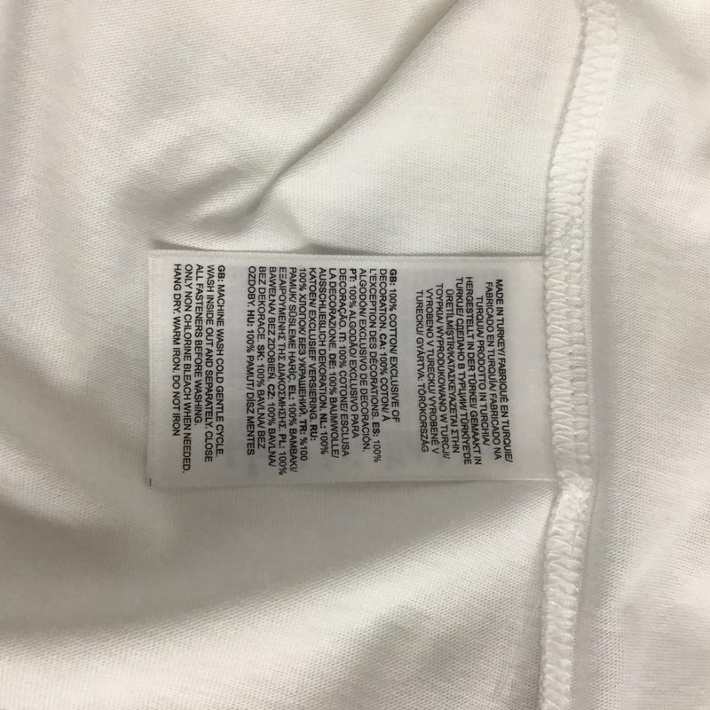 ザノースフェイス THE NORTH FACE Tシャツ 半袖 NF0A87NPJK3 L ロゴ、文字 X プリント 白 / ホワイト / X 赤 / レッド /  メンズ USED 古着 中古 10132535