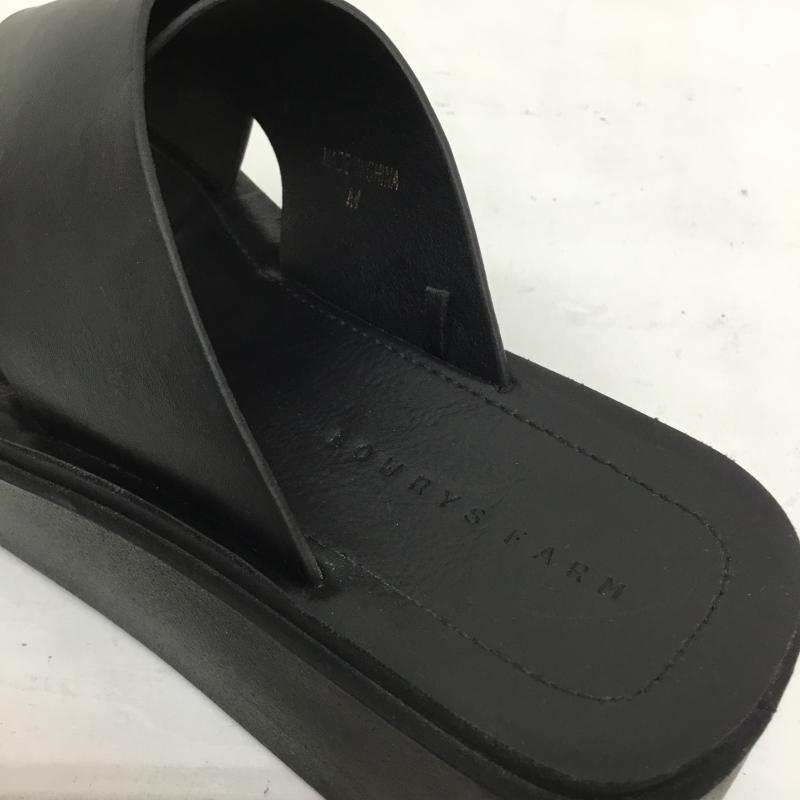 ローリーズファーム LOWRYS FARM サンダル サンダル M 無地 黒 / ブラック /  レディース USED 古着 中古 10149991