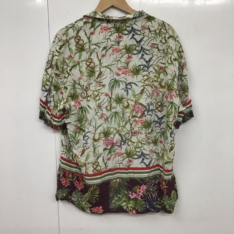 ザラ ZARA シャツ、ブラウス 半袖 半袖シャツ プリントシャツ カラーシャツ M プリント マルチカラー / マルチカラー /  メンズ USED 古着 中古 10131003