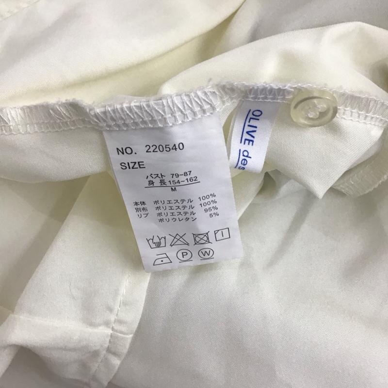 オリーブデオリーブ OLIVE des OLIVE カットソー 長袖 220540 レイヤード風 M 無地 黒 / ブラック / X 白 / ホワイト /  レディース USED 古着 中古 10117226